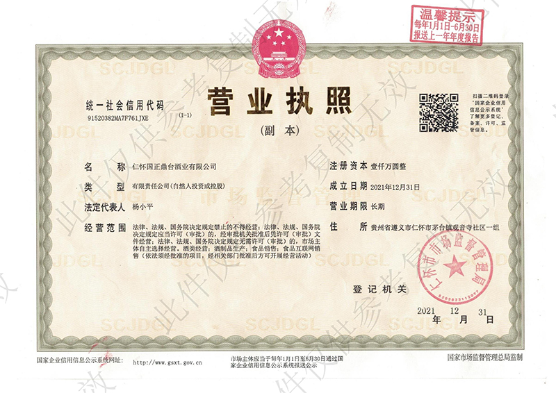 国正营业执照